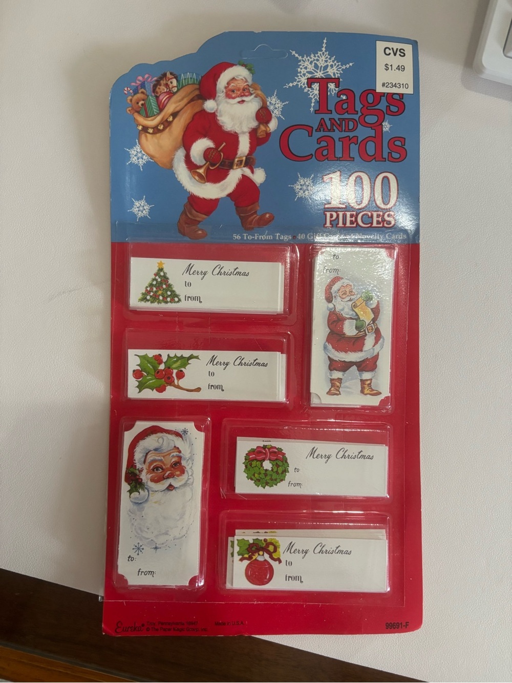 Vintage christmas Tags and Cards 100 Pieces
